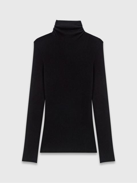 maje Fitted turtleneck sweater