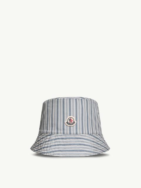 Moncler Reversible Striped Cotton Bucket hat