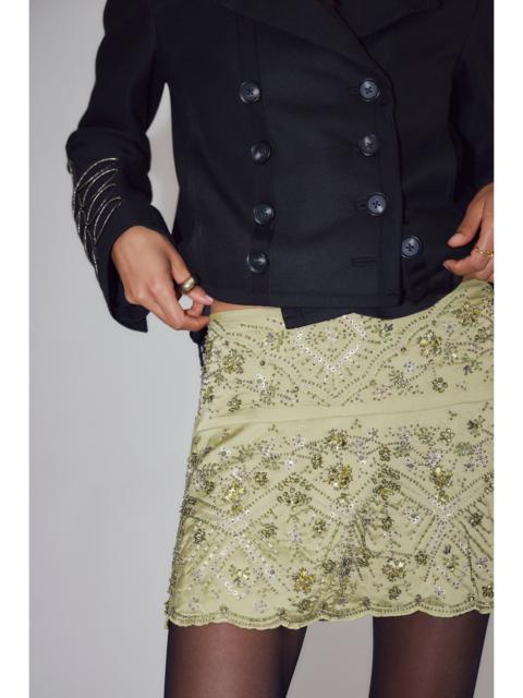 FREE PEOPLE Mercer Beaded Mini Skirt