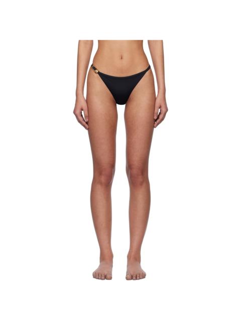 VERSACE Black Safety Pin Bikini Bottom