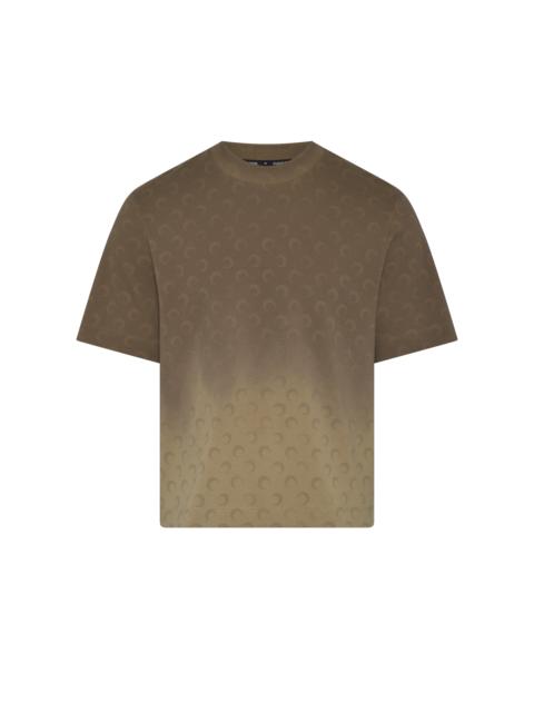 Marine Serre Faded moon crewneck t-shirt organic cotton