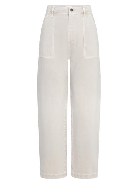 FRAME Women's The Bow Cotton Cargo Pants - Flax