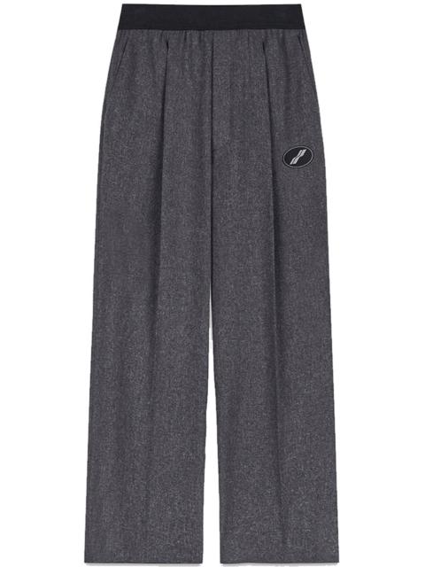 We11done Charcoal Logo Trousers