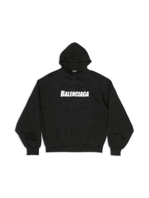 Destroyed Hoodie in Black