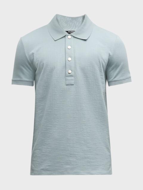 Men's Monogram Pique Polo Shirt