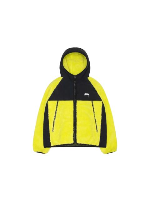 Stüssy Stussy Sherpa Paneled Hooded Jacket Lime