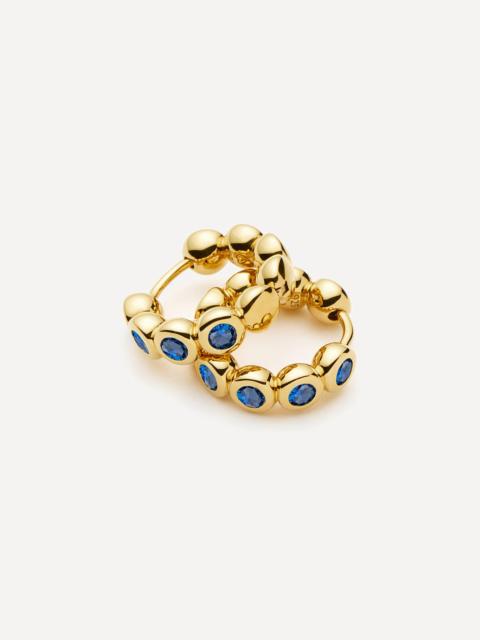 MISSOMA 18ct Gold-Plated Vermeil Silver Tennis Small Hoop Earrings