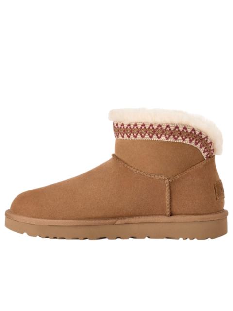 UGG (WMNS) UGG Classic Ultra Mini Taslyn-Snow Boots 'Chestnut' 1174496-CHE