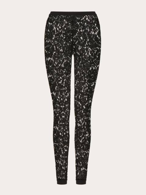 Valentino HEAVY LACE STRETCH LEGGINGS