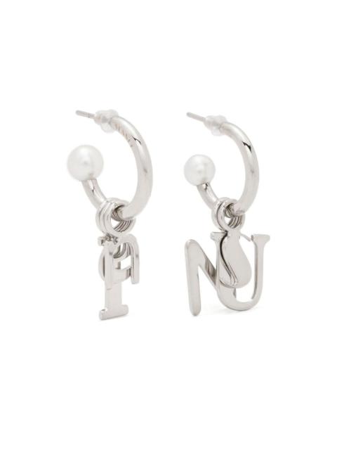 SUNNEI metal letter earrings