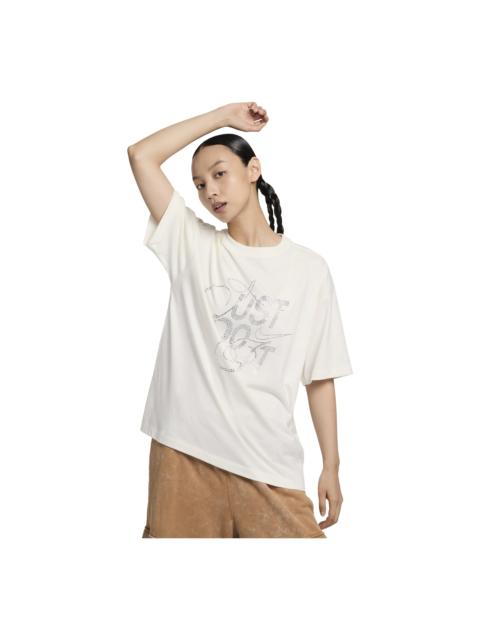 Nike (WMNS) Nike Sportswear Oversize T-Shirts 'White Silver' FZ1154-133