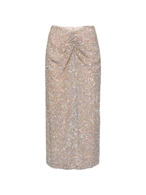 COSTARELLOS sequinned skirt