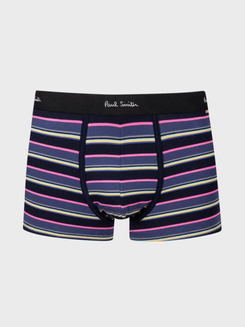 Blue And Pink Stripe Boxer Briefs