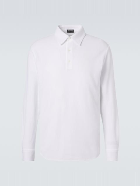 ZEGNA Cotton piqué polo shirt