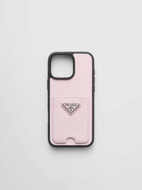 Prada Saffiano leather case for iPhone 16 Pro Max