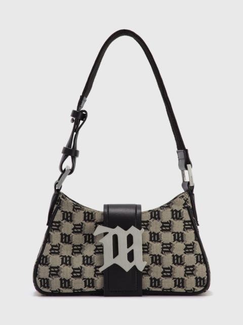 MISBHV JACQUARD MONOGRAM SHOULDER BAG SMALL