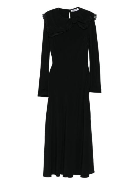VIVETTA lace-trimmed collar maxi dress
