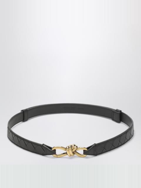 Bottega Veneta Andiamo Fondente Intrecciato belt