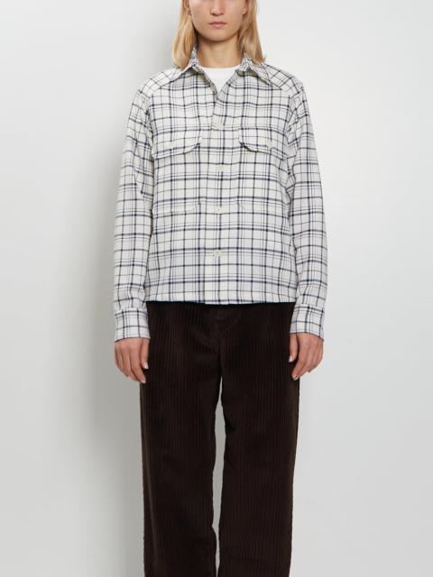 META CAMPANIA COLLECTIVE Juergen Wool Check Overshirt