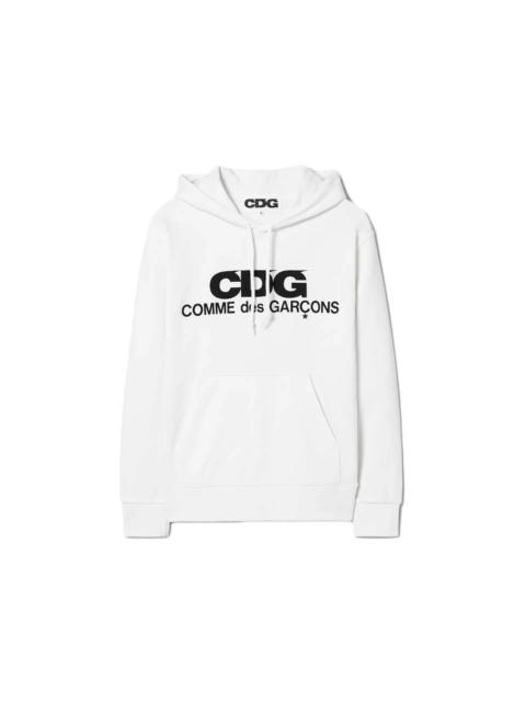 Comme Des Garçons Comme des Garcons Logo Printed Hoodie White