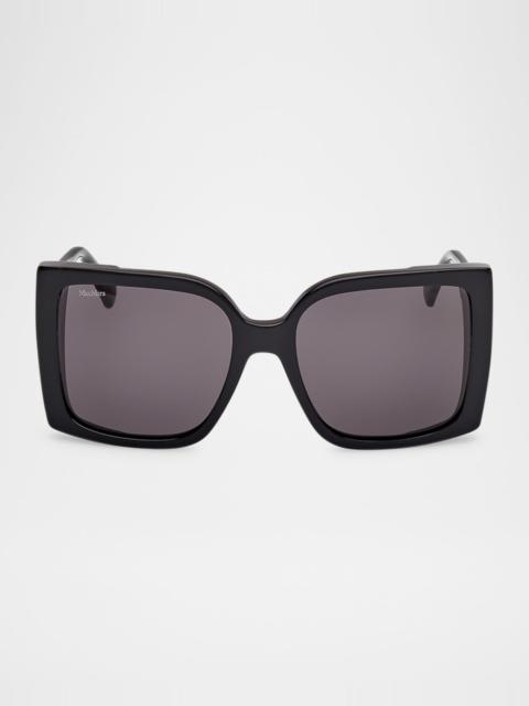 Max Mara Hinge Acetate Square Sunglasses