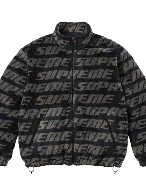 Supreme Repeat Jaquard Fleece Jacket "FW26 - Black" SU28444