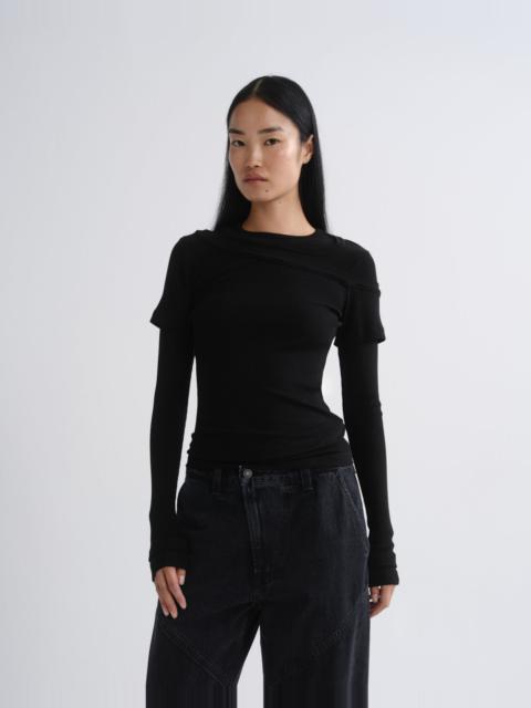 AGOLDE HARLON TOP IN BLACK
