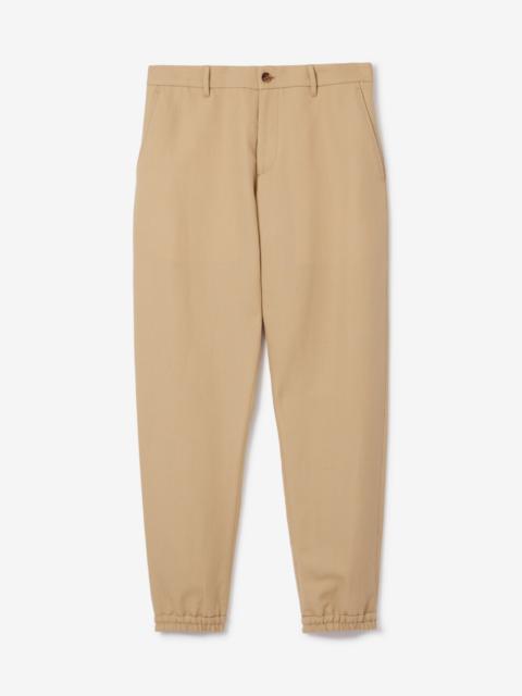 Burberry Wool Blend Tailored Jogging Pants