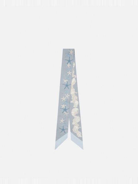 VERSACE Barocco Sea Silk Scarf Tie