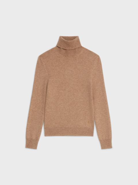 CELINE Triomphe turtleneck sweater in fine Cashmere