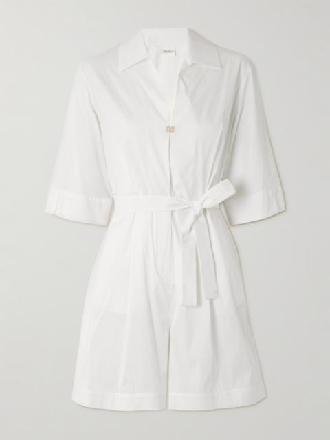 Max Mara Canard Cotton-blend Playsuit