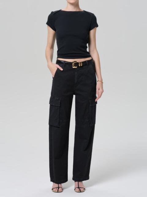 Citizens of Humanity Esme Cargo Trouser In Washed Black