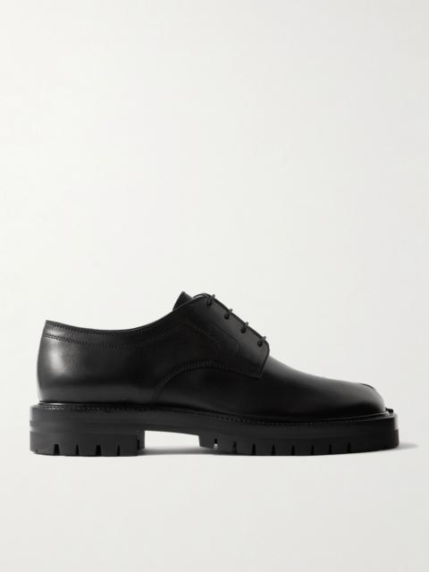 Maison Margiela Tabi Split-Toe Leather Derby Shoes Black