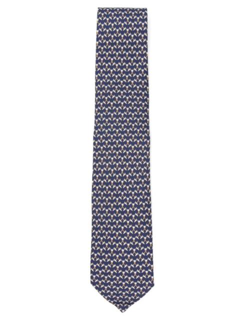 FERRAGAMO SILK TIE CLUB PRINT