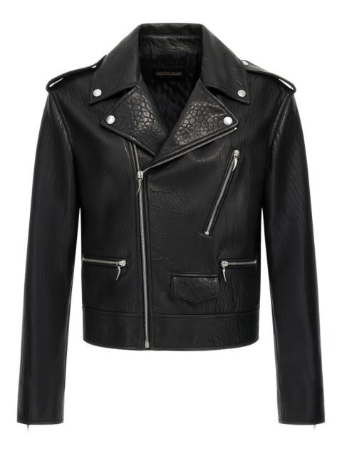 Roberto Cavalli sheepskin biker jacket