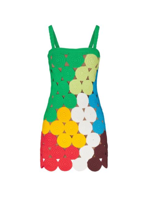 SIMONMILLER Beep Beep openwork mini dress