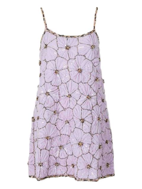 La DoubleJ sequin-embellished mini dress