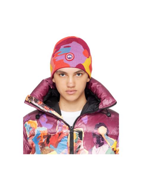 Canada Goose Multicolor Embroidered  Beanie