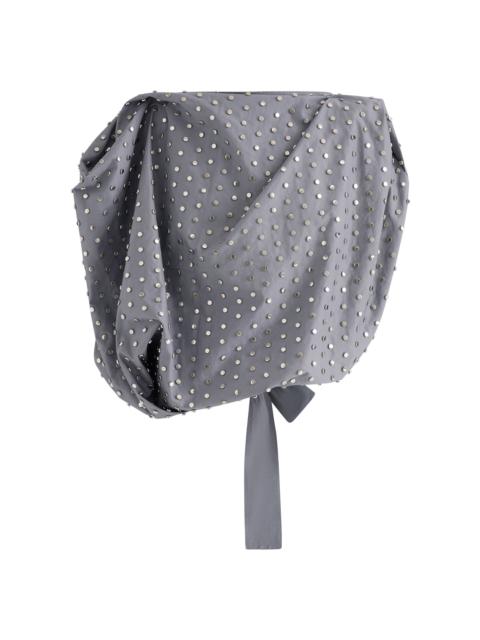 MATICEVSKI Malia Studded Cotton Top grey