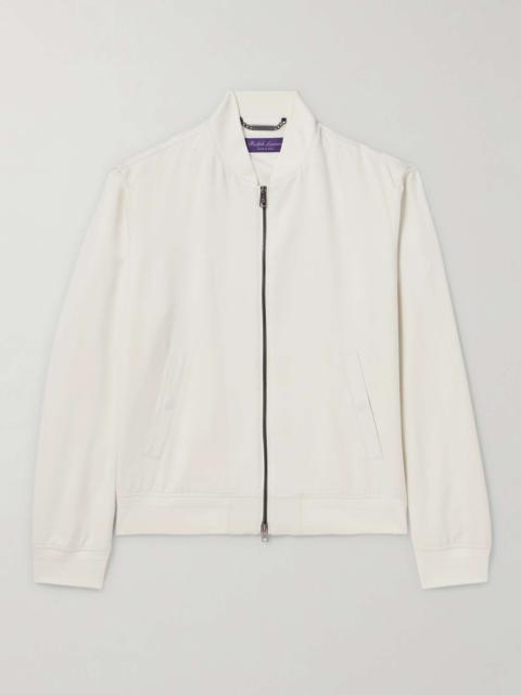 Drayton Silk-Gabardine Bomber Jacket