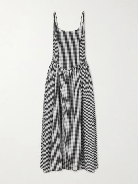 FAITHFULL Chiara Gingham Cotton Midi Dress