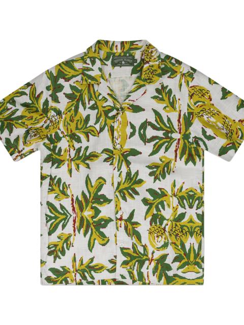 DENIM TEARS Mountain Button-Up T-Shirt "White" DT827