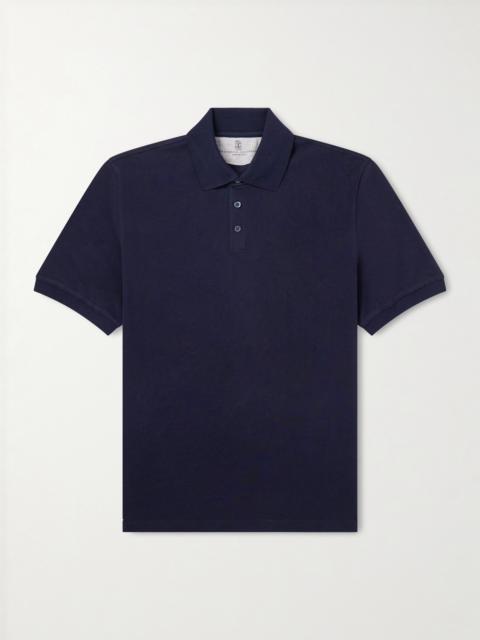 Brunello Cucinelli Cotton-Piqué Polo Shirt