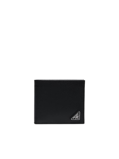 Prada triangle-logo bifold wallet