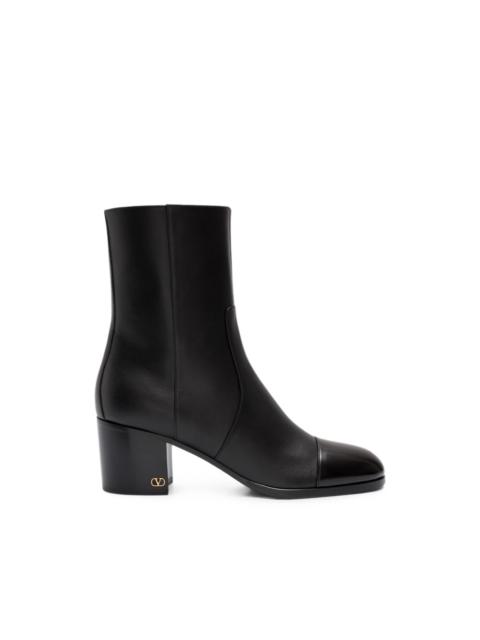 Valentino VLogo Signature cap-toe ankle boots