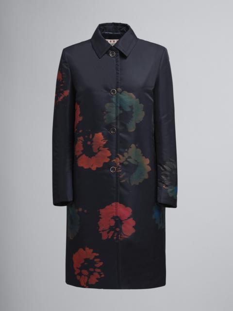 Marni SUNFLOWER PRINT NYLON TWILL COAT