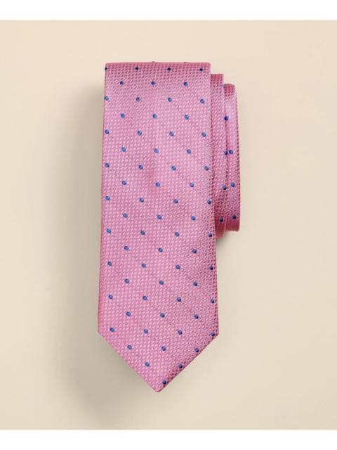 Brooks Brothers Silk Basketweave Dot Tie