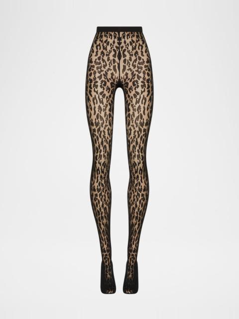 Wolford Josey Animal-Print Tights
