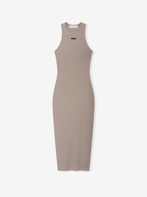ESSENTIALS Womens Soft Rib Racerback Dress