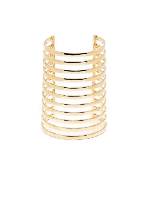 Amina Muaddi Angelica brass bracelet